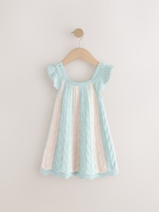 Blue Stripe Swing 100% Cotton Dress (3mths-7yrs) - Image 5 of 7