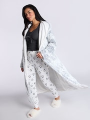 Boux Avenue Stripe Cut Cosy Long Dressing Gown - Image 5 of 6