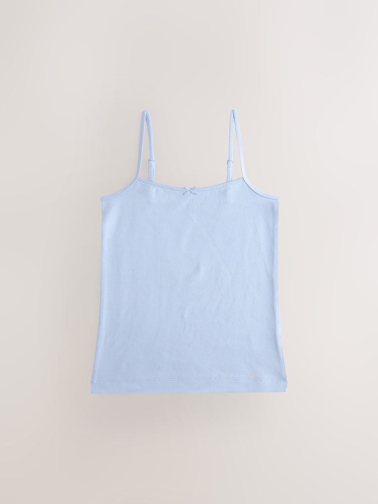 Bleu - Gilets camisoles imprimés à bretelles 3 Pack (1.5-16ans) - Image 4 of 7