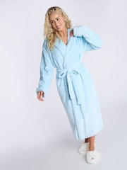 Boux Avenue Stripe Cut Cosy Long Dressing Gown - Image 1 of 5