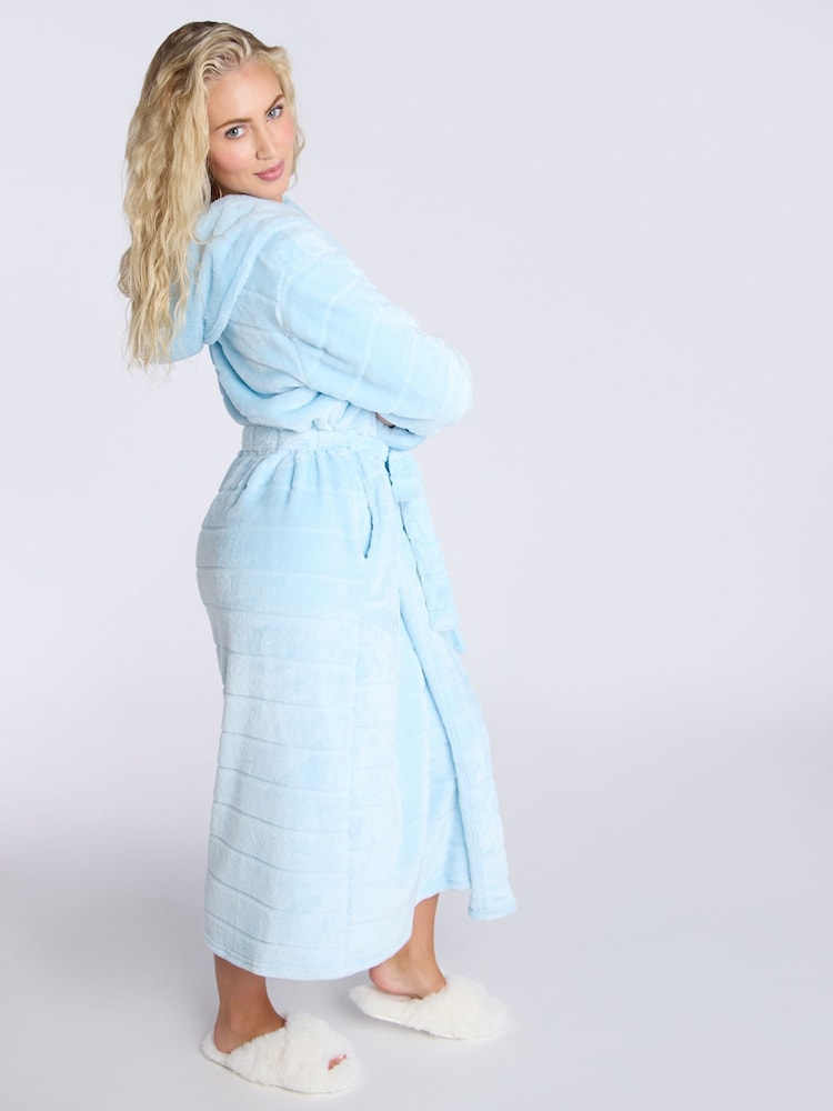 Boux Avenue Stripe Cut Cosy Long Dressing Gown - Image 2 of 5