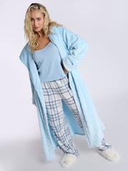 Boux Avenue Stripe Cut Cosy Long Dressing Gown - Image 3 of 5