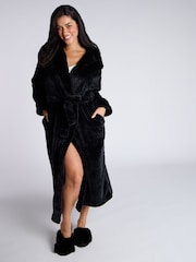Boux Avenue Stripe Cut Cosy Long Dressing Gown - Image 5 of 7
