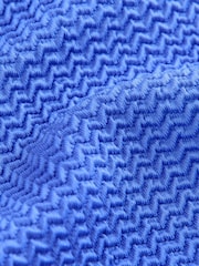 Cobalt Blue Textured Swimsuit (3-16yrs) - Image 2 of 4