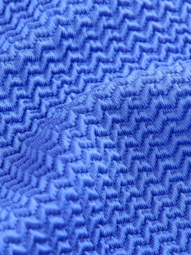 Cobalt Blue Textured Swimsuit (3-16yrs) - Image 4 of 4