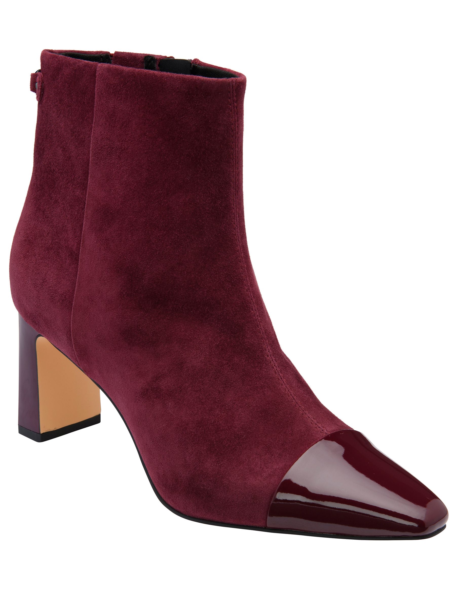 Lotus Women's Red Leather Pointed Toe Ankle Boots