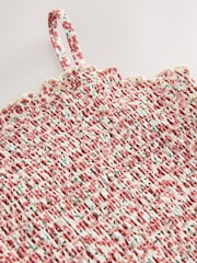 Rust Red florecitas - Bañador fruncido (3-16años) - Imagen 7 de 8