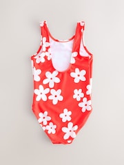 Red/White Floral Towel and Swimsuit Set 2 Piece (3-16yrs) - Image 8 of 10