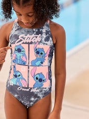 رمادي صباغة بالربط - بدلة سباحة مزينة بطبعة مرخصة لشخصيات Lilo & Stitch (3-16 سنة) - صورة 1 من 7