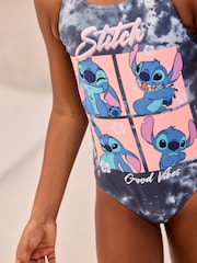 رمادي صباغة بالربط - بدلة سباحة مزينة بطبعة مرخصة لشخصيات Lilo & Stitch (3-16 سنة) - صورة 3 من 7