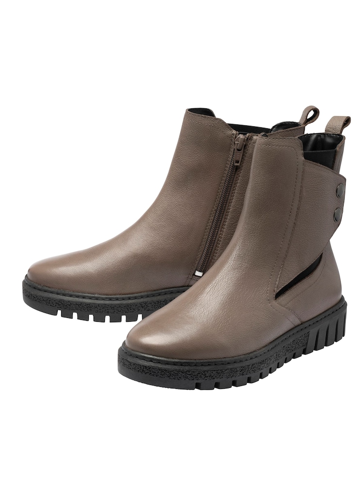 Lotus Natural Leather Zip-Up Ankle Boots - Image 2 of 4