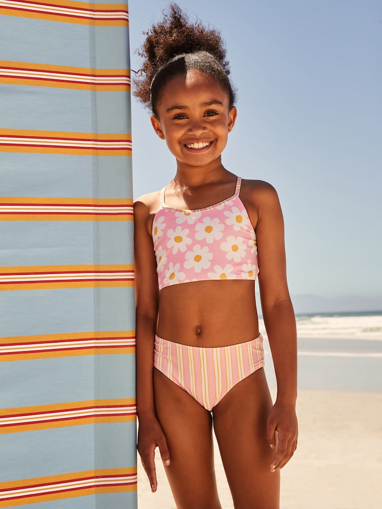 Pink Floral Bikini (3-16yrs) - Image 1 of 7