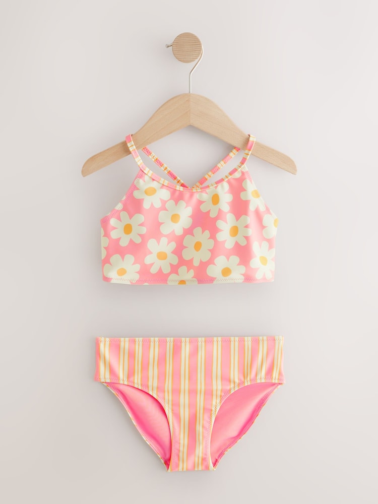 Pink Floral Bikini (3-16yrs) - Image 4 of 7