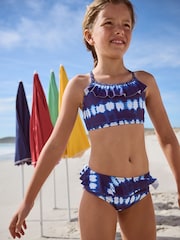 Blue Tie Dye Bikini (3-16yrs) - Image 1 of 11