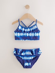 Blue Tie Dye Bikini (3-16yrs) - Image 8 of 11