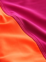 Multi Colourblock Long Sleeve Zip Front Bikini (3-16yrs) - Image 7 of 7