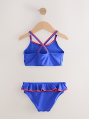 Blue Embroidered Bikini (3-16yrs) - Image 6 of 8