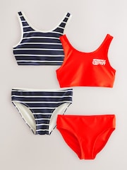 Red/Stripe - Bikini Set 2 Piece (3-16yrs) - Image 6 of 11