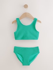 Green Textured Bikini (3-16yrs) - Image 4 of 7