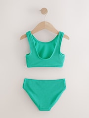 Green Textured Bikini (3-16yrs) - Image 5 of 7