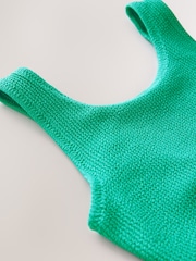 Green Textured Bikini (3-16yrs) - Image 6 of 7