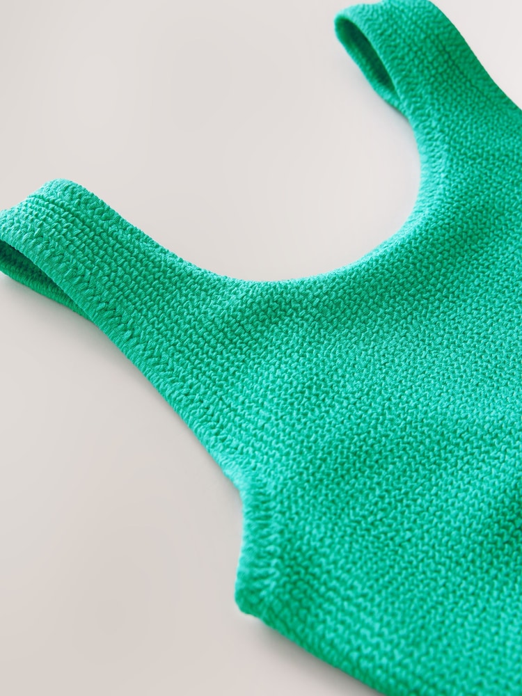 Green Textured Bikini (3-16yrs) - Image 6 of 7