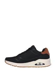 Skechers Black Uno Suited On Air Trainers - Image 2 of 5
