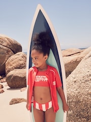 Red Rash Vest and Bikini Set 3 Piece (3-16yrs) - Image 1 of 11