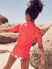 Red Rash Vest and Bikini Set 3 Piece (3-16yrs) - Image 3 of 11