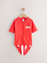 Red Rash Vest and Bikini Set 3 Piece (3-16yrs) - Image 7 of 11