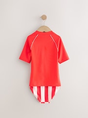 Red Rash Vest and Bikini Set 3 Piece (3-16yrs) - Image 8 of 11