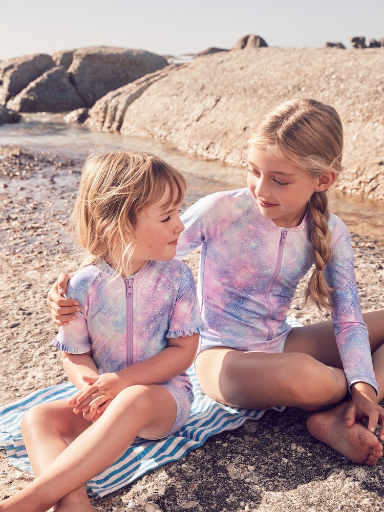 Sparkle Long Sleeved Sunsafe Swimsuit (3-16yrs) - Image 8 of 12