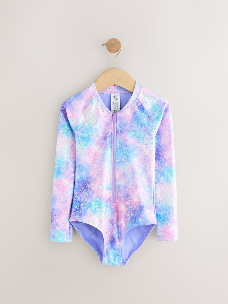 Sparkle Long Sleeved Sunsafe Swimsuit (3-16yrs) - Image 9 of 12