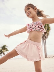 Pink Frill Beach Shorts (3-16yrs) - Image 1 of 8
