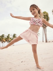 Pink Frill Beach Shorts (3-16yrs) - Image 3 of 8