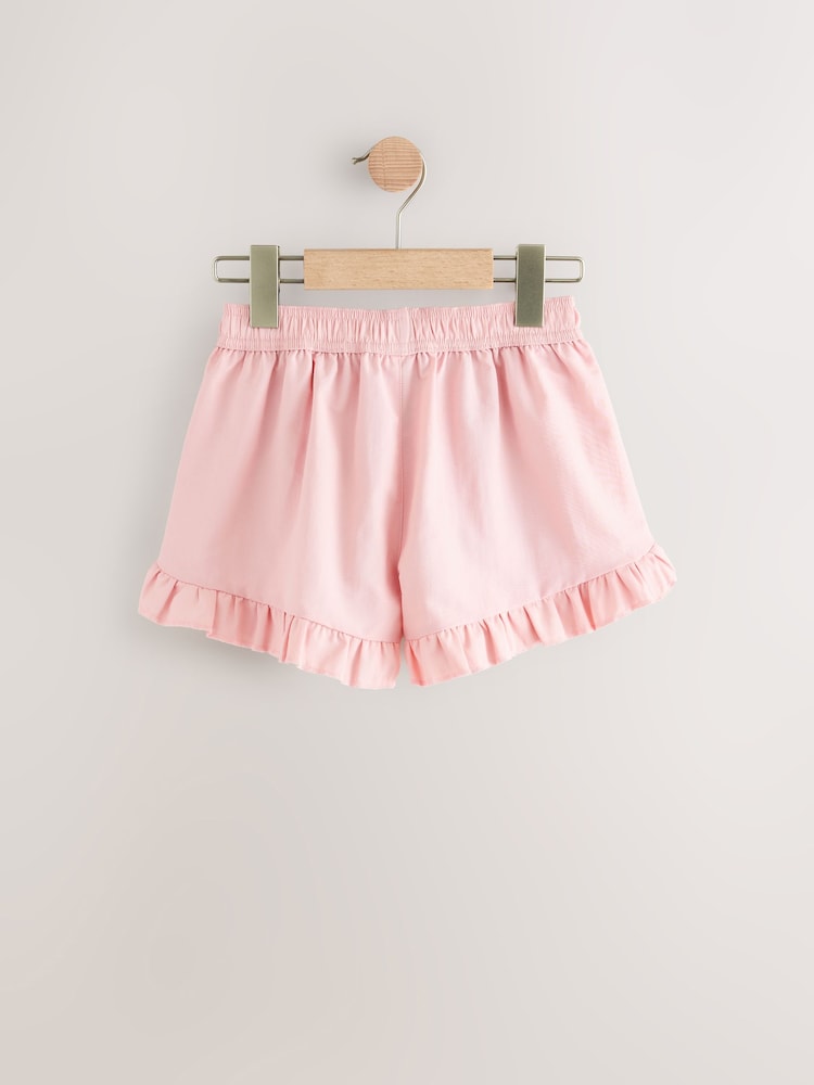 Pink Frill Beach Shorts (3-16yrs) - Image 6 of 8