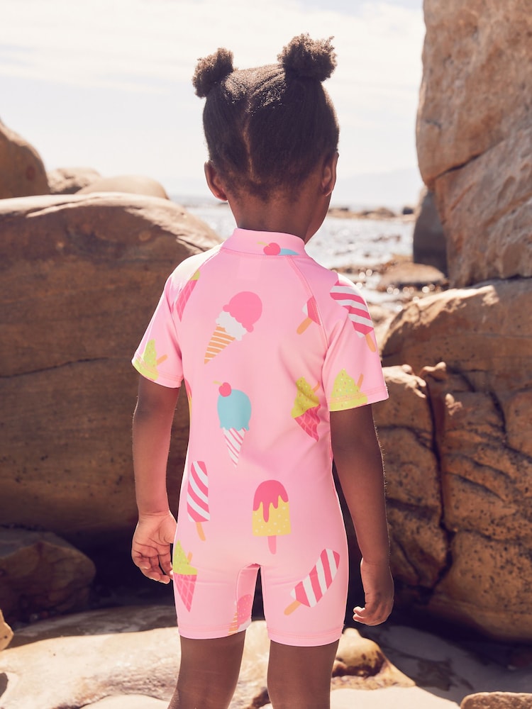 Pink Ice Cream Sunsafe Swimsuit (3mths-10yrs) - Image 3 of 6