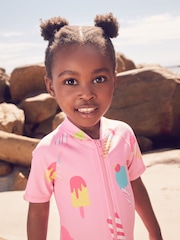 Pink Ice Cream Sunsafe Swimsuit (3mths-10yrs) - Image 4 of 6