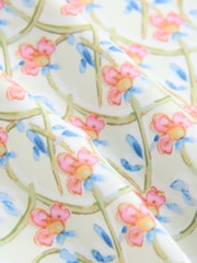 Blue/Pink Floral Frill Sleeve Sunsafe Swimsuit (3mths-10yrs) - Image 7 of 8