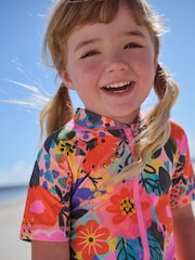 Multi Floral Sunsafe Swimsuit (3mths-10yrs) - Image 2 of 3