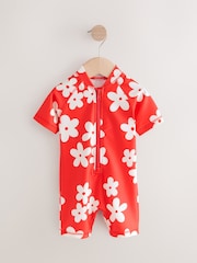 Red Flower Sunsafe Swimsuit (3mths-10yrs) - Image 10 of 13