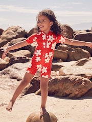 Red Flower Sunsafe Swimsuit (3mths-10yrs) - Image 2 of 13