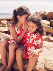 Red Flower Sunsafe Swimsuit (3mths-10yrs) - Image 4 of 13