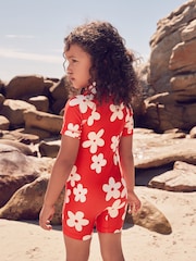 Red Flower Sunsafe Swimsuit (3mths-10yrs) - Image 9 of 13