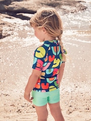 Navy Rainbow Sunsafe Rash Vest Set (3mths-7yrs) - Image 3 of 8