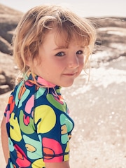 Navy Rainbow Sunsafe Rash Vest Set (3mths-7yrs) - Image 4 of 8