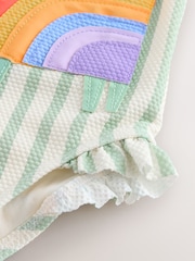 Green/Ecru Stripe Dinosaur Frill Leg Swimsuit (3mths-7yrs) - Image 7 of 7