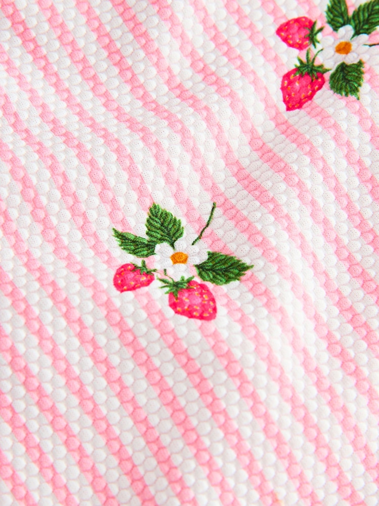 Pink Strawberry Halter Neck Peplum Swimsuit (3mths-7yrs) - Image 10 of 10