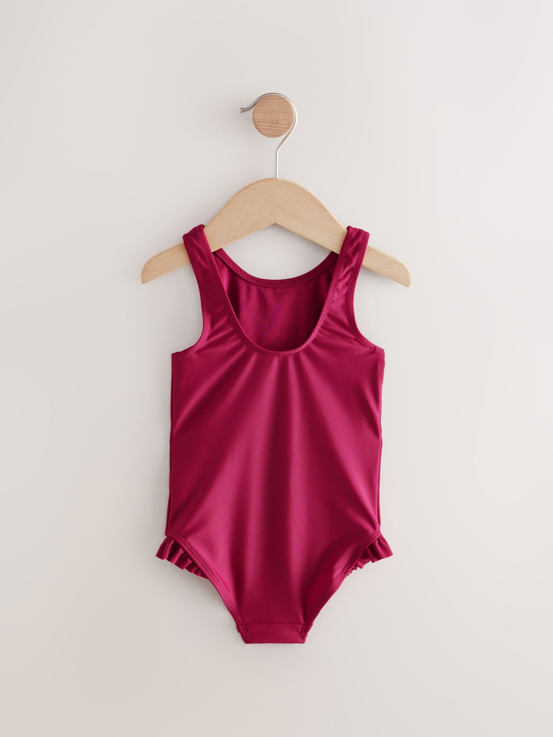 Buy Berry Red Frill Leg Swimsuit (3mths-7yrs) from Next USA