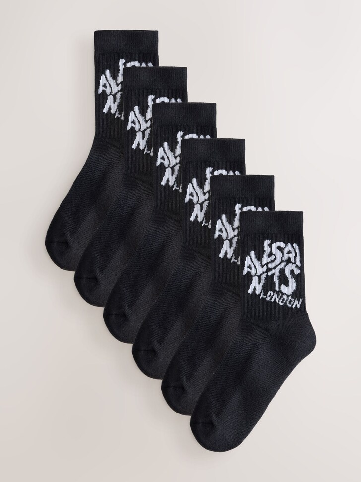 smALLSAINTS Orlando Logo Cushioned Sole Socks 6 Pack
